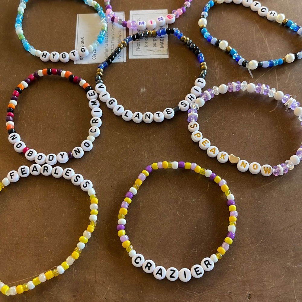 5 Random Selection of Taylor swift beaded bracelets
